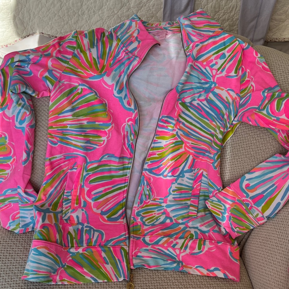 Lilly Pulitzer Pink and Green Patterned Jacket